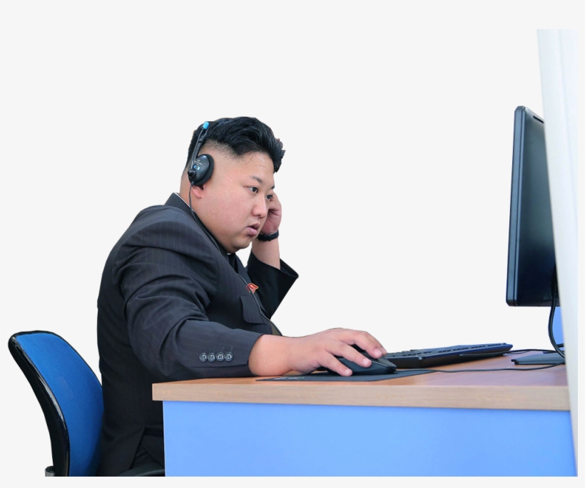 Kim Jong Un Png - Sitting, transparent png