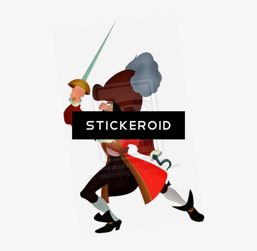 Captain Hook Cartoons Disney, transparent png