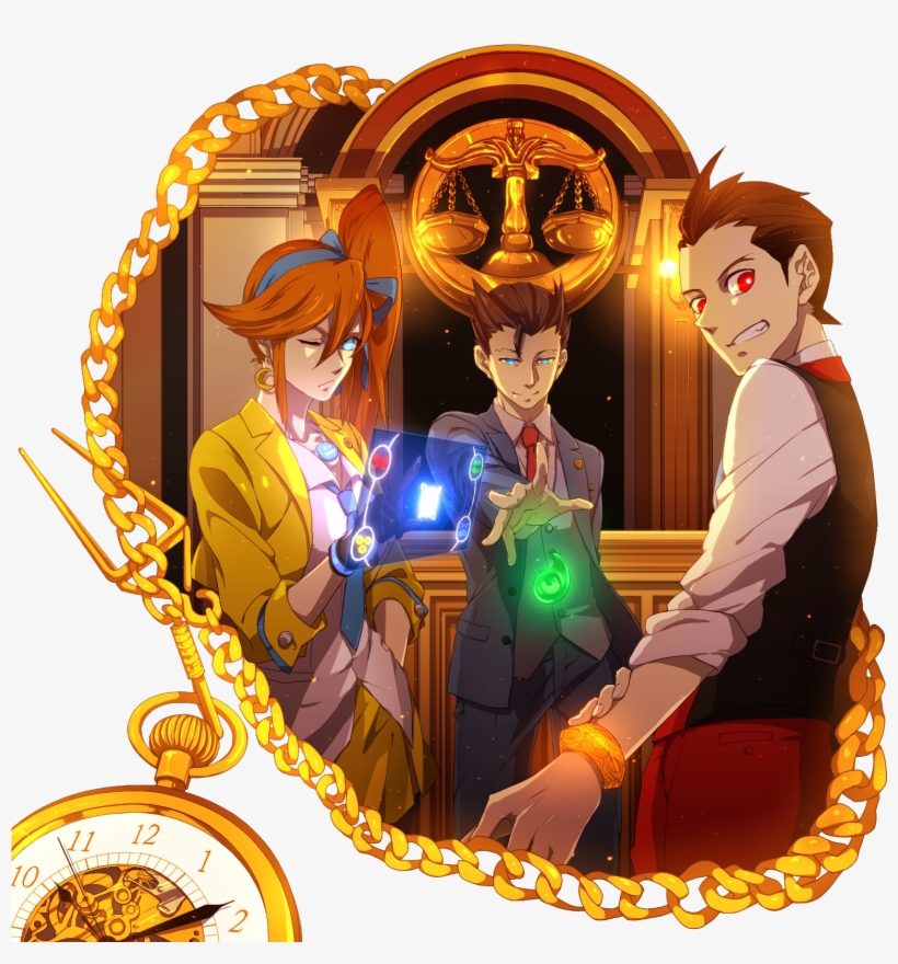 Ahh Yes Their Eyes Are Glowing And So Is Their Special - Phoenix Wright Ace Attorney Fanart, transparent png