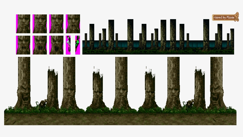 Aquí Nuevamente Snes Cuenta Con Aspectos Y Detalles - Mortal Kombat 2 Forest, transparent png