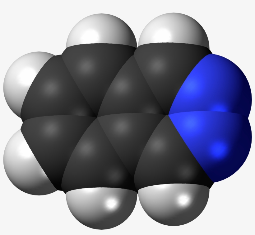 Phthalazine 3d Spacefill - Chemistry, transparent png