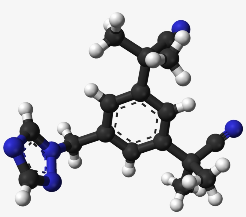 Anastrozole From Xtal 3d Balls - Important Biochemicals And Organic Compounds [book], transparent png