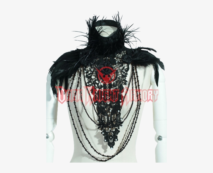 Red Queen's Black Legion. Necklace With High Neck Feathers,, transparent png