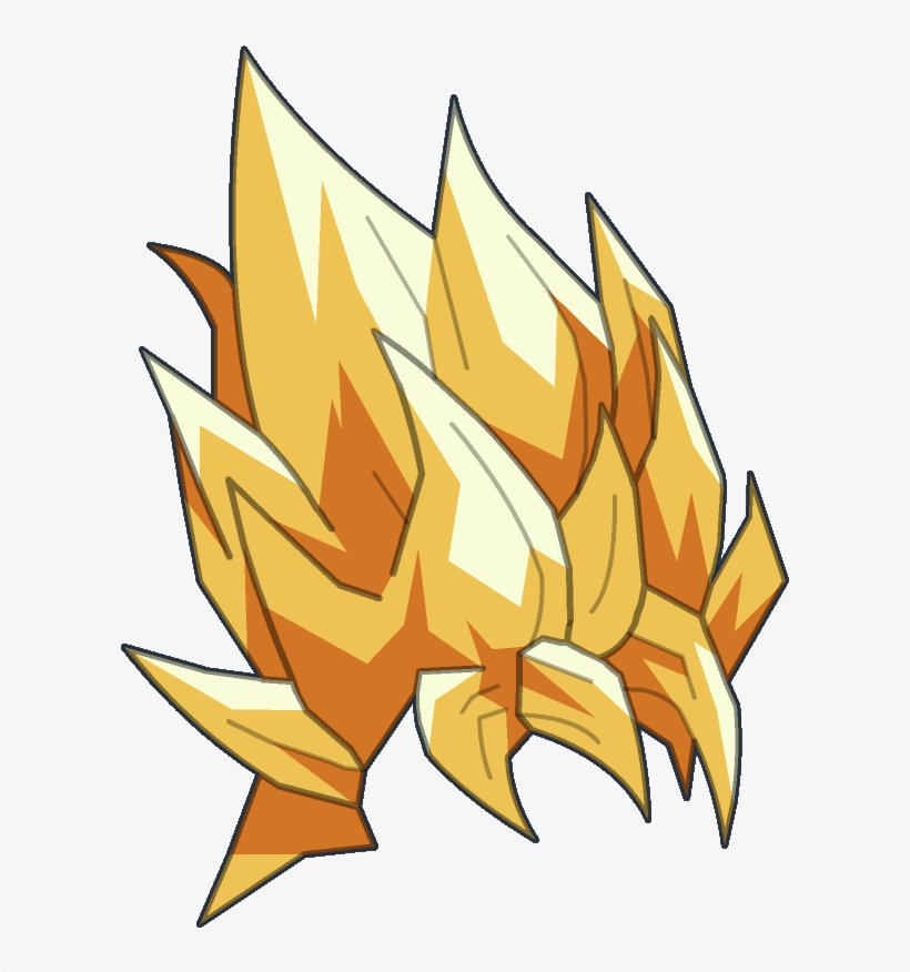 Cheveux Super Saiyan Png, transparent png