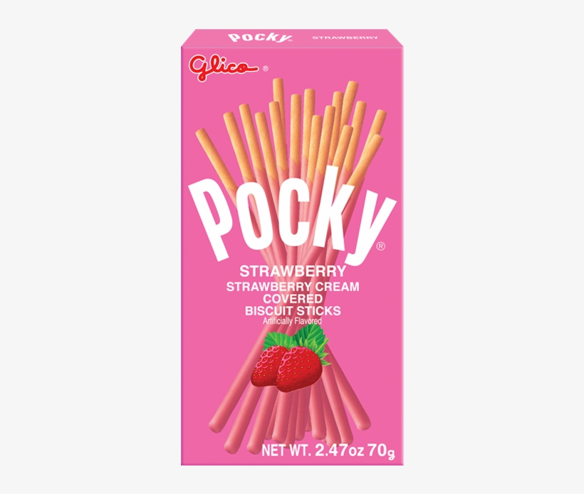 Pocky Strawberry - Glico Pocky Strawberry 1.79 Oz, transparent png