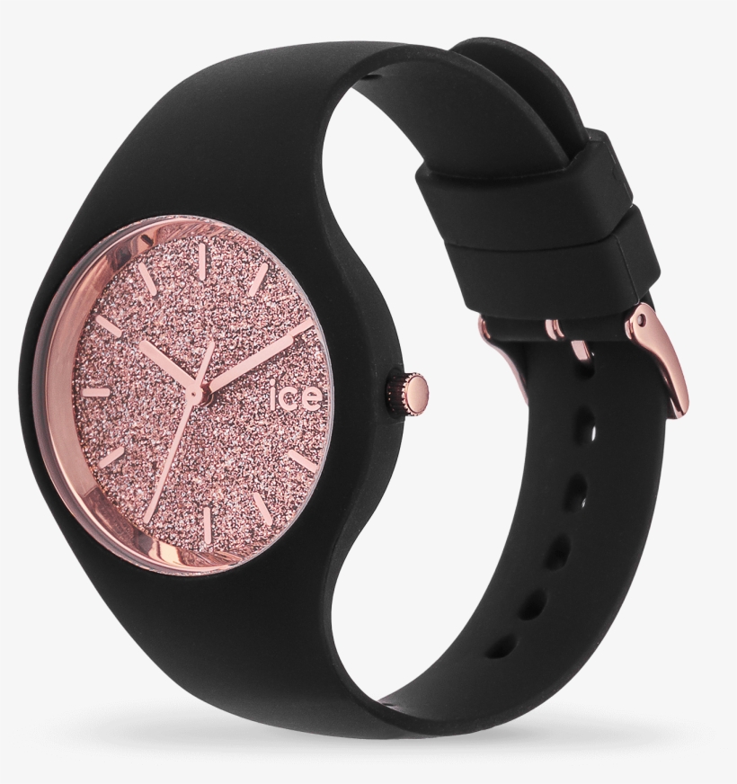 Ice Glitter - Black Rose-gold, transparent png