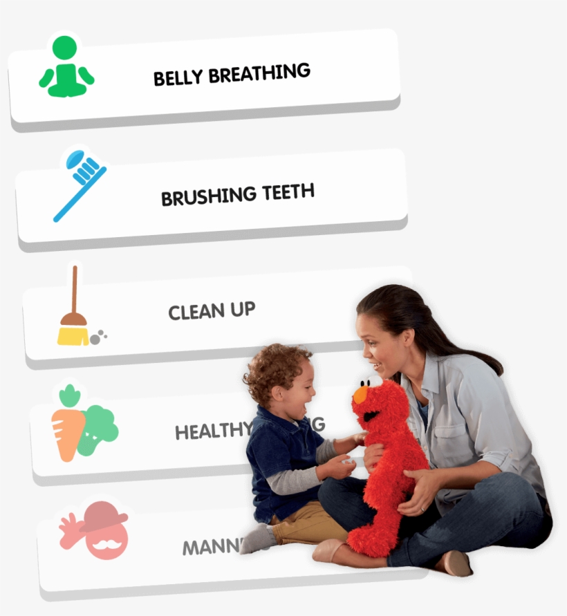 The Elmo Toy Can Encourage Daily Routines - Baby, transparent png