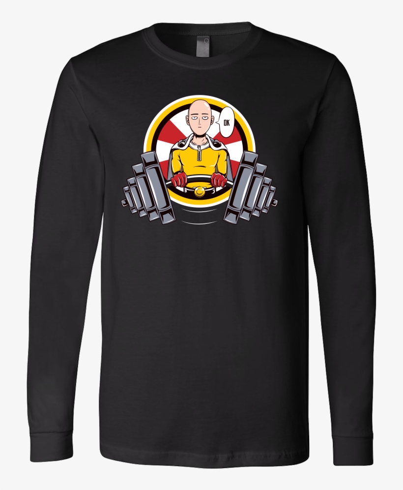 One Punch Saitama Ok Long Sleeve T Shirt - Shopbozz One Punch Shirt - Saitama's Gym Tee Shirt, transparent png
