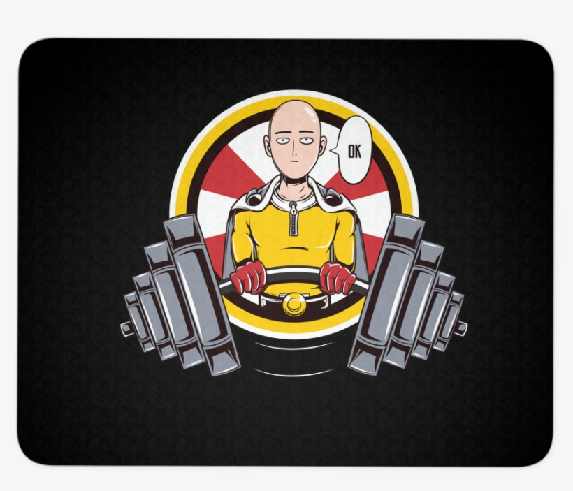 One Punch Saitama Ok Mouse Pad - Saitama Gym, transparent png