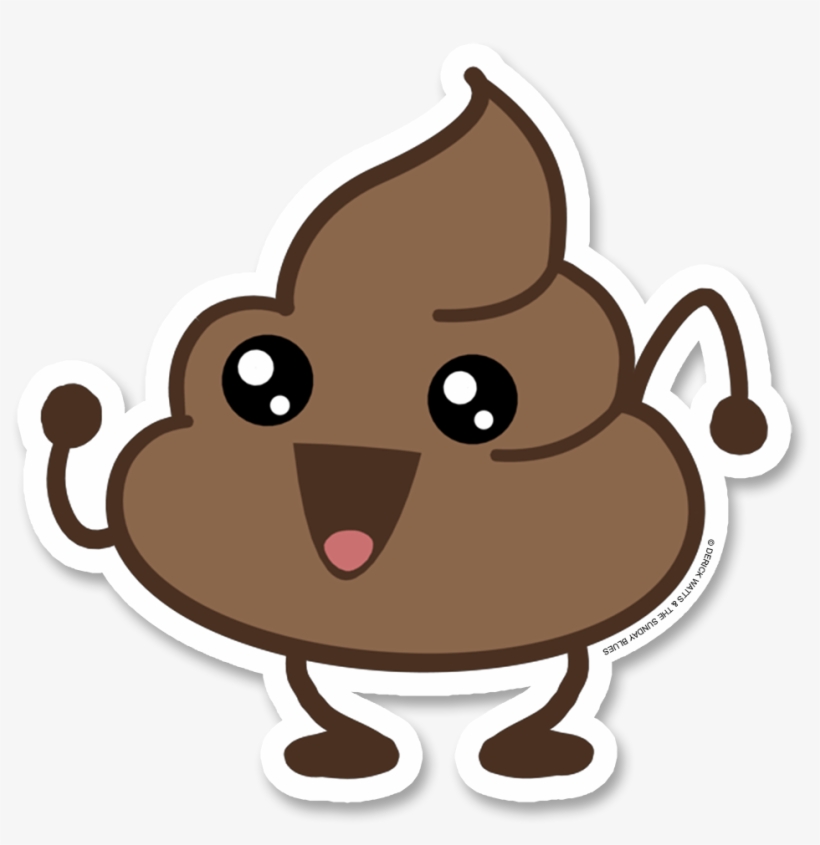 Sticker-poo@2x Tumblr Stickers, Cool - Caquita Kawaii, transparent png