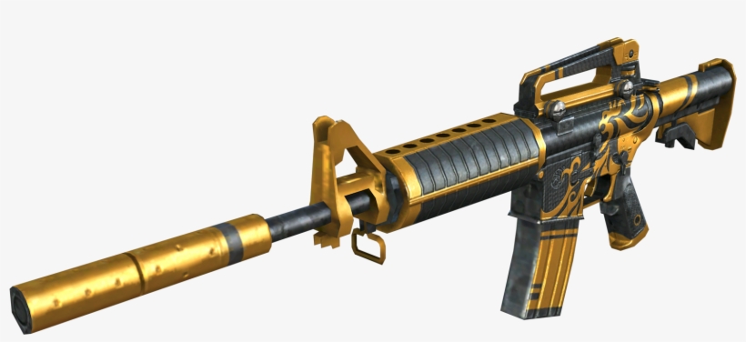 M4a1-s Gold Phoenix - M4a1 Crossfire Gold Phoenix, transparent png