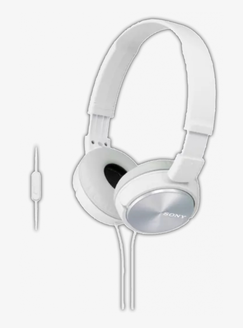 Audífonos Dj Sony - Sony Mdrzx310-wq Foldable Headphones - Metallic White, transparent png
