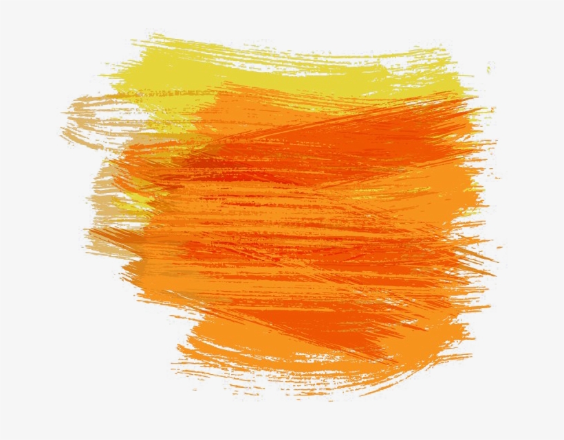 Paintbrush Watercolor Painting Pincelada - Imagem Cor Laranja Png, transparent png