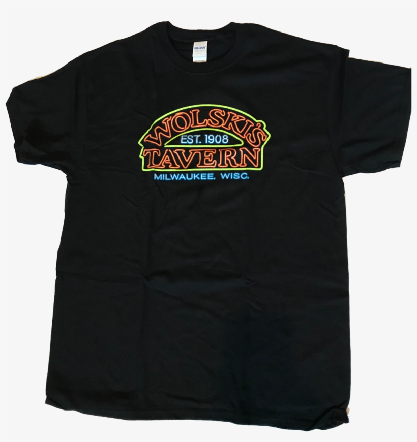 Wolskis Tavern Neon Sign Black T, transparent png