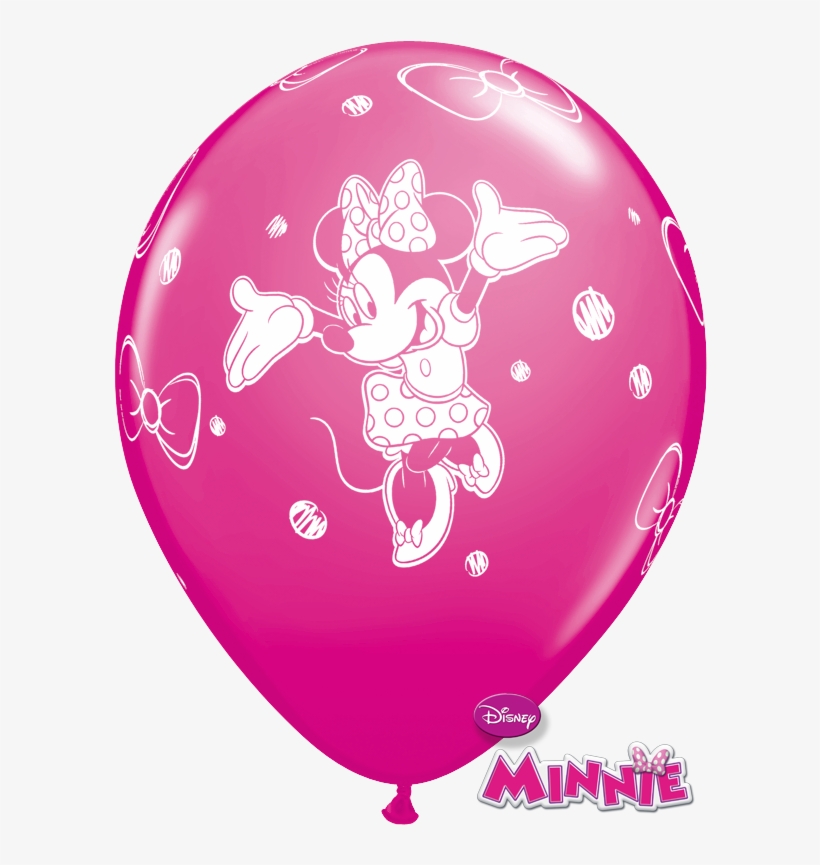 Minnie Mouse Balloons Png - Minnie Mouse Latex Balloons 6s, transparent png