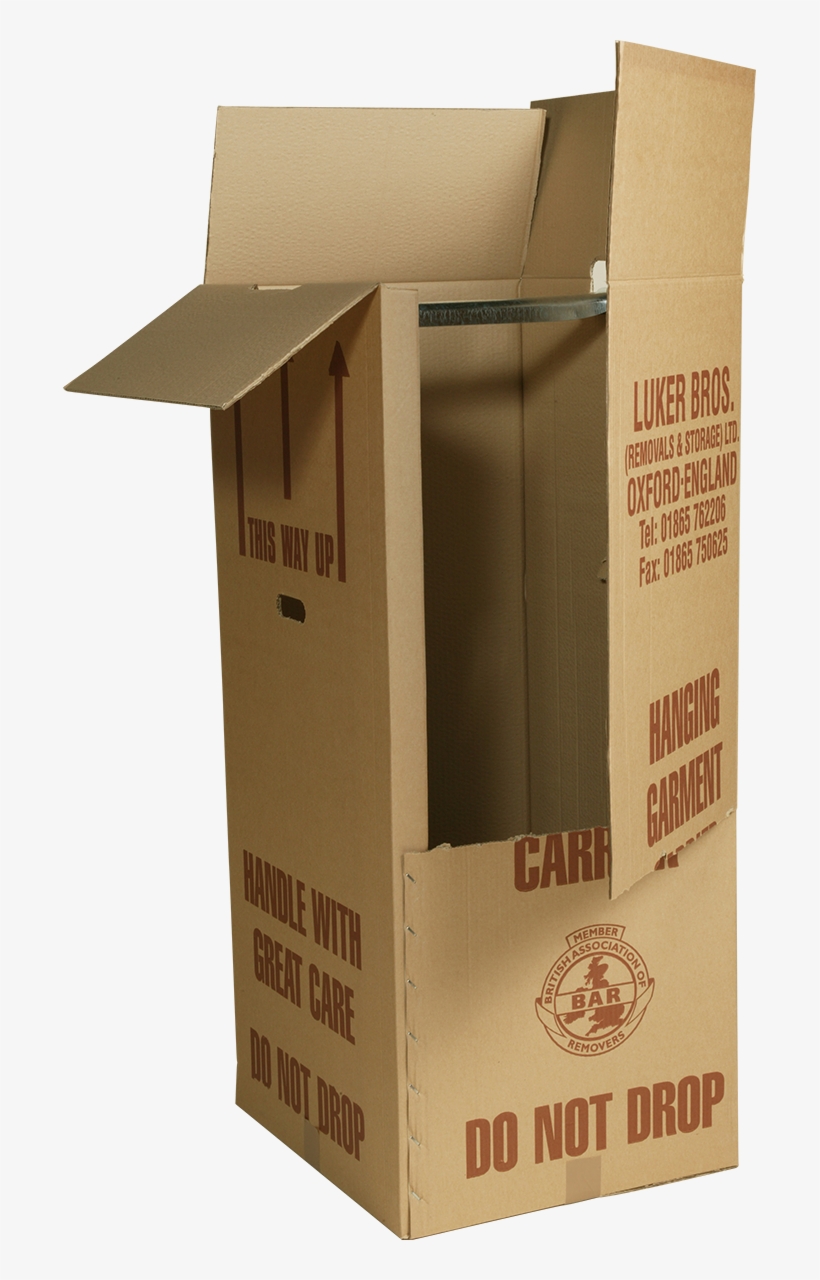 Solely Used For Packing Hanging Clothes With Shoes/handbags - Carton, transparent png