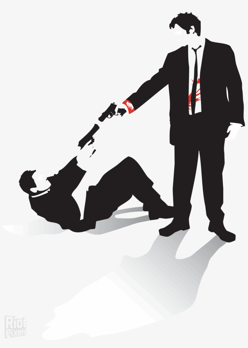 Silhouette At Getdrawings Com - Reservoir Dogs Ps2 Cover, transparent png