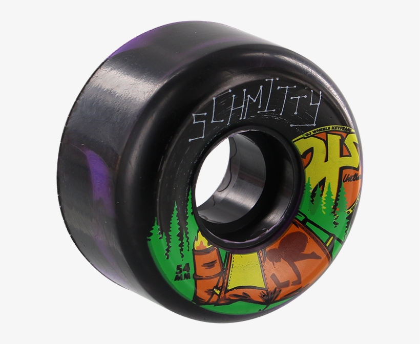 Oj Camp Schmitty Keyframe 54mm 87a Purple Swirl - Skateboard Wheel, transparent png