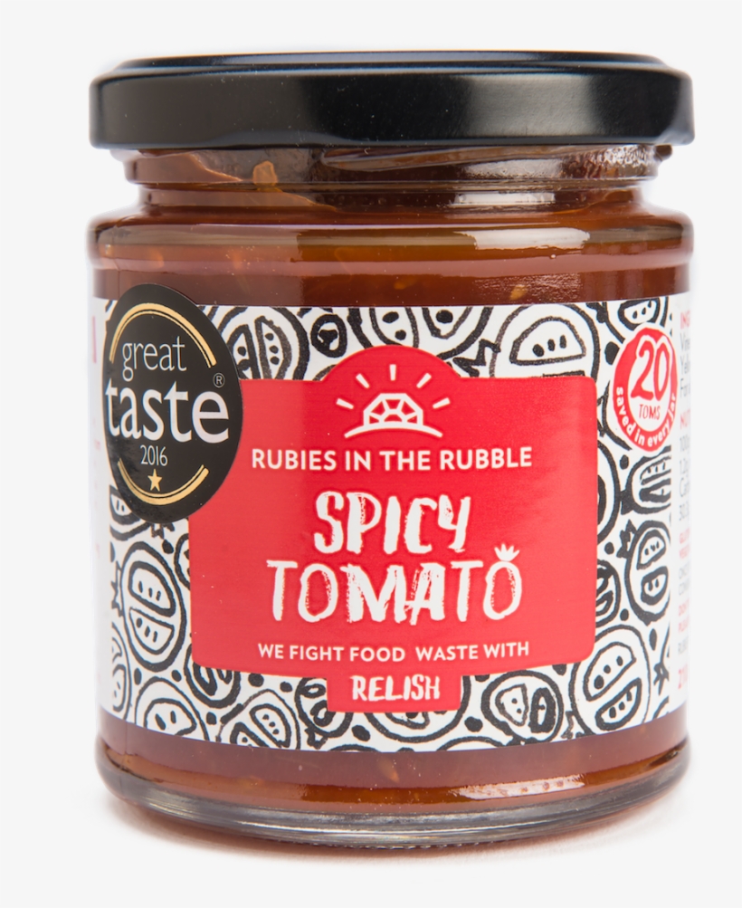 The End Result A Range Of Vibrant And Practical Labels - Rubies In The Rubble - Spicy Tomato Relish 210 G, transparent png