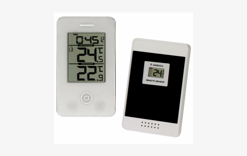 Trådløst Termometer Med Ur - Carpoint Digital Thermometer In-out Thermometer, transparent png