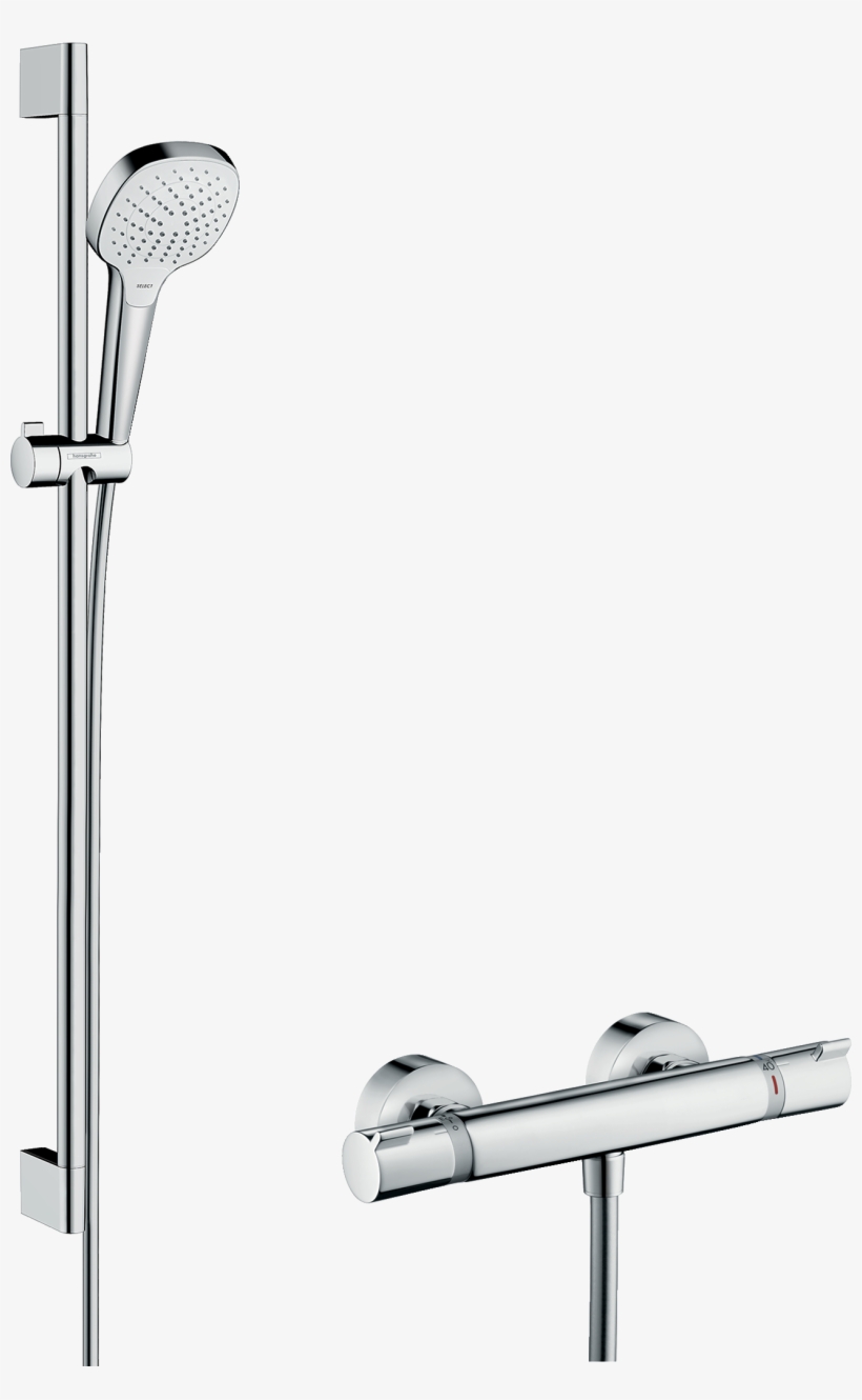 Shower System For Exposed Installation Vario With Ecostat, transparent png