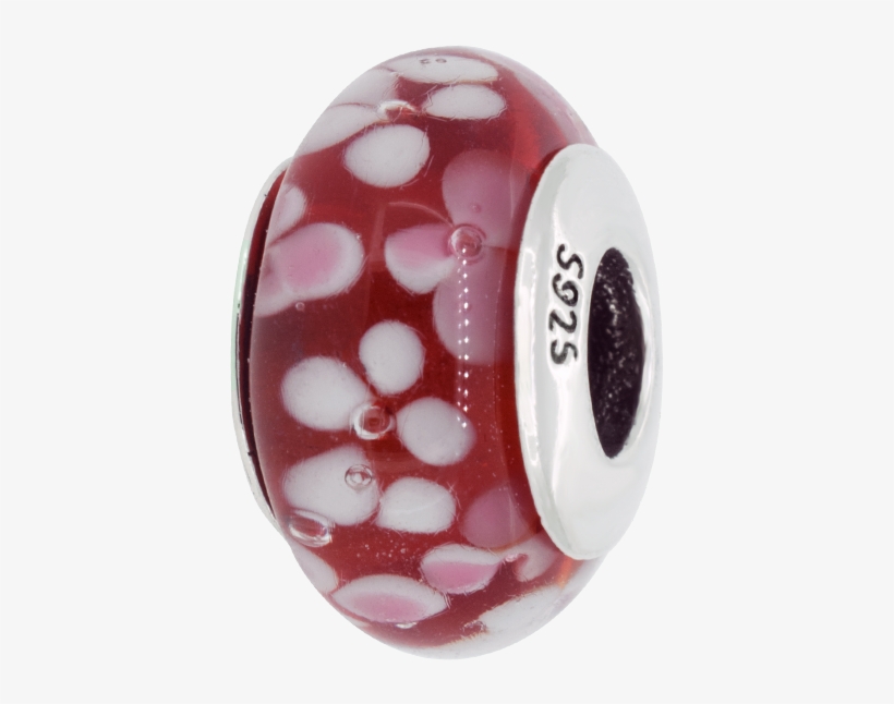 Candy Silver Flores Rosas - Bead, transparent png