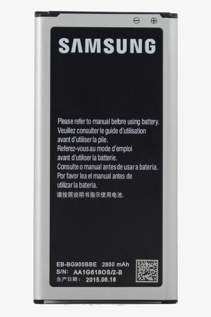 Genuine Battery For Samsung Galaxy S5 2800mah Sm-g900f - Samsung Galaxy S5 Battery Number, transparent png