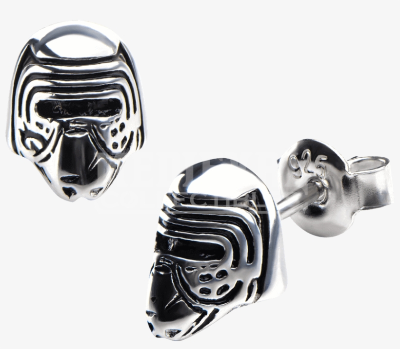 Force Awakens Kylo Ren Sterling Silver 3d Stud Earrings - Star Wars: The Force Awakens, transparent png