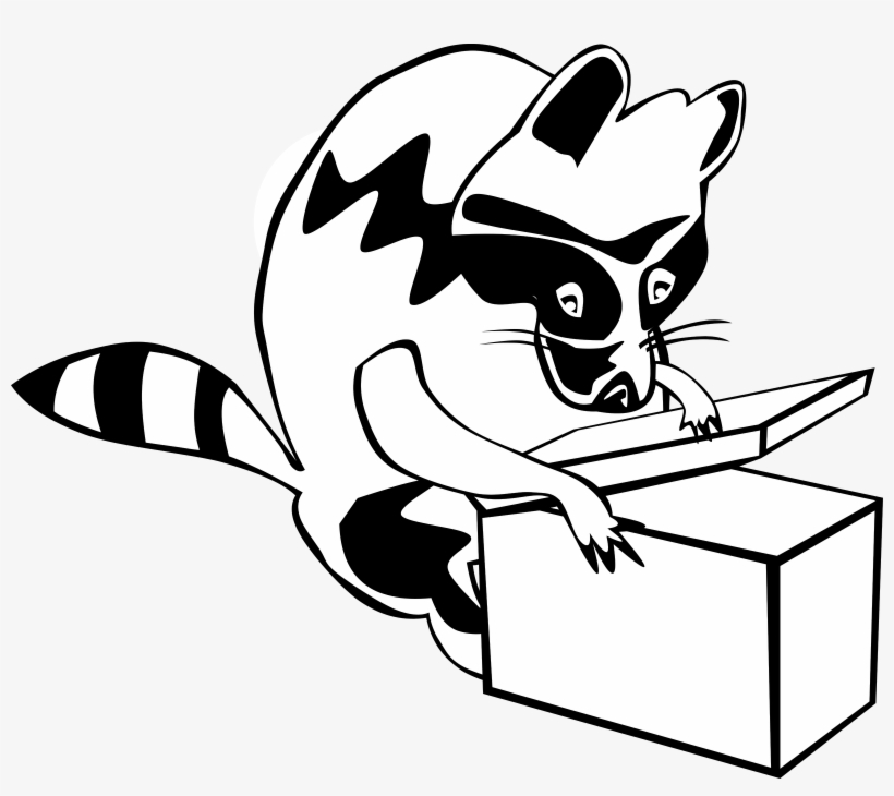 This Free Icons Png Design Of Raccoon Opening Box, transparent png