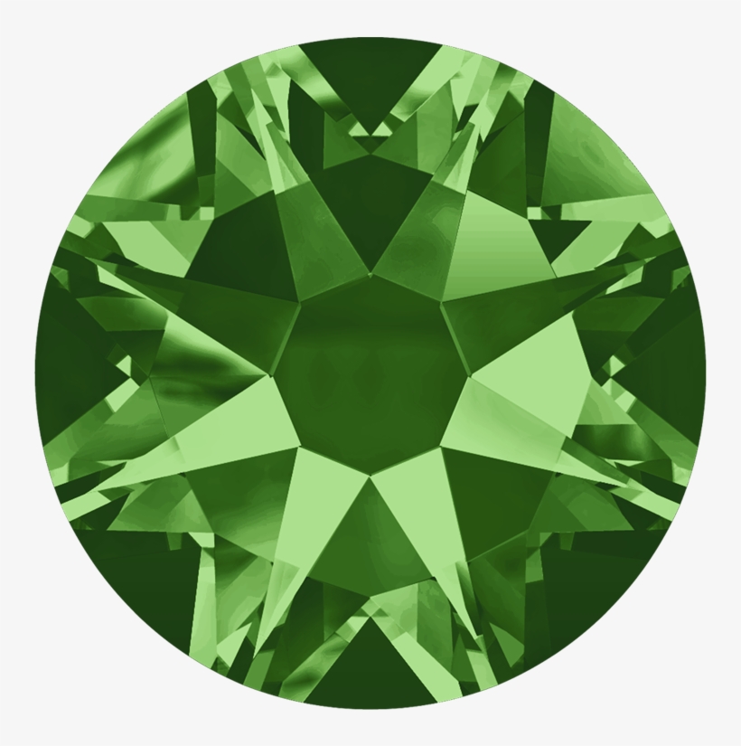 Swarovski 2088 Xirius Flatback Rhinestones Ss34 Fern - Fern Green Swarovski, transparent png