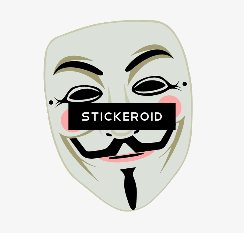 Anonymous Mask - Vendetta Mask Queen Duvet, transparent png