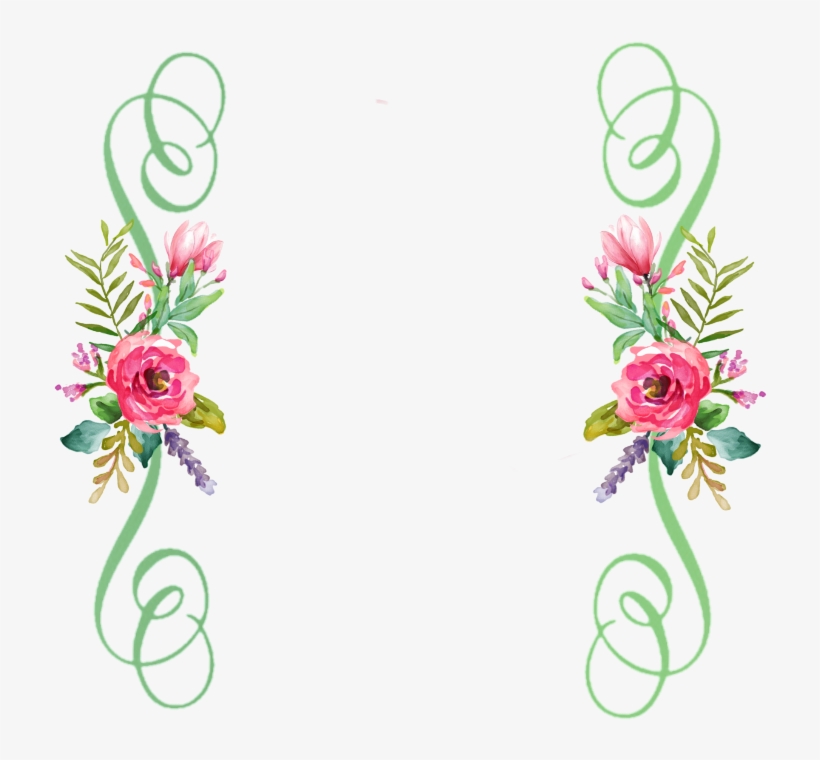 Curly Swirly Flowers Vintage Vintageflower Decorations - Scrapbook Customs Mini Craft West Virginia Love Stickers, transparent png