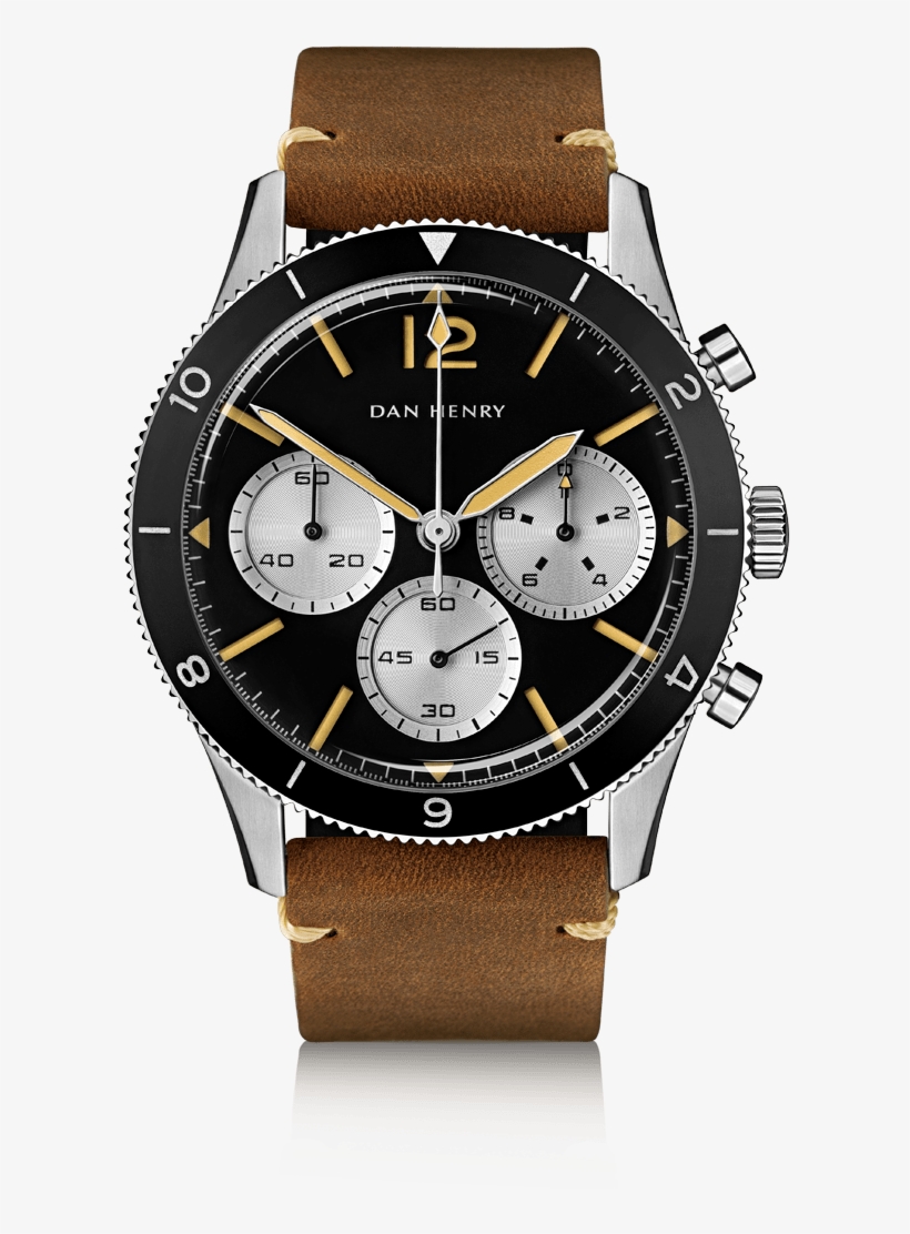 The Perfect Flying Companion With Its Oversized 1/10th - Dan Henry 1963 Silver Watch, transparent png