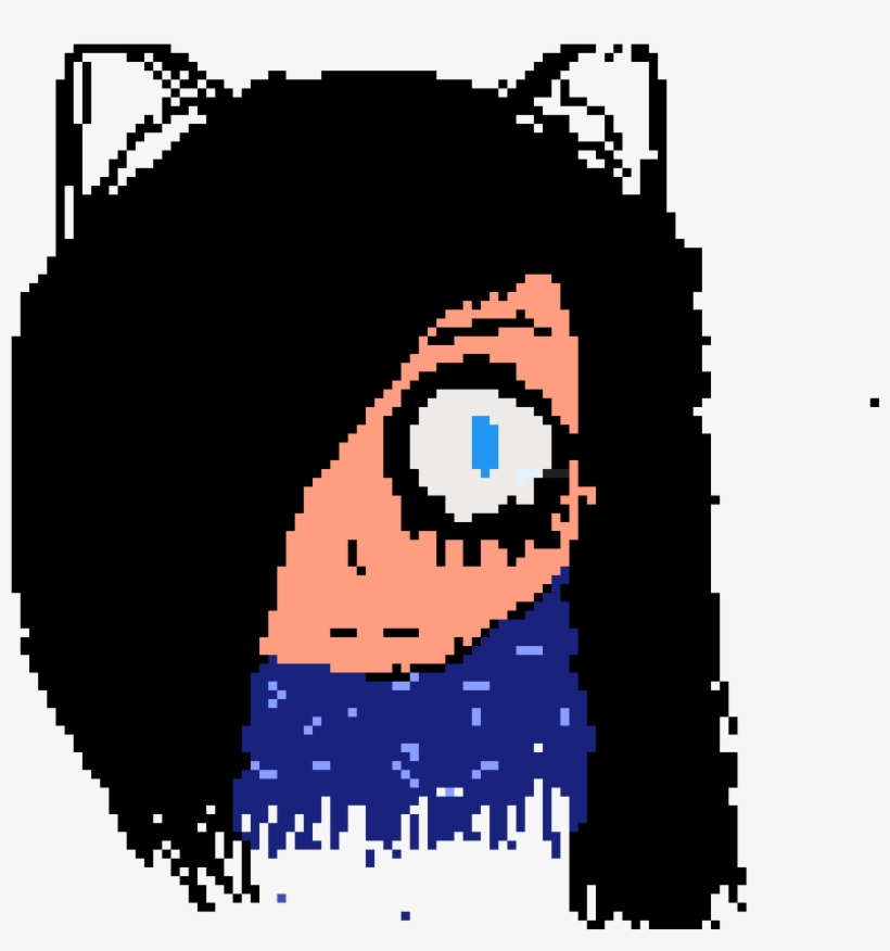 Girl, Black Hair, Cat Ears - Illustration, transparent png