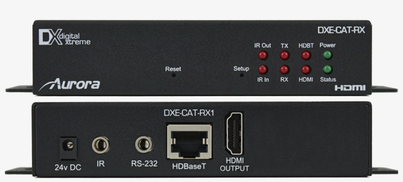Dxe Cat Rx1 Fb Direct Front With Ears - Aurora Multimedia 230' 4k Digital Xtreme Hdmi Hdbaset, transparent png