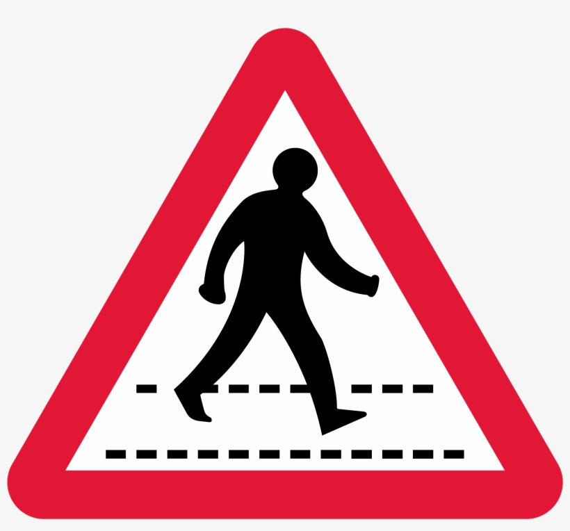 Traffic Sign Pictures - Road Narrows On Both Sides, transparent png