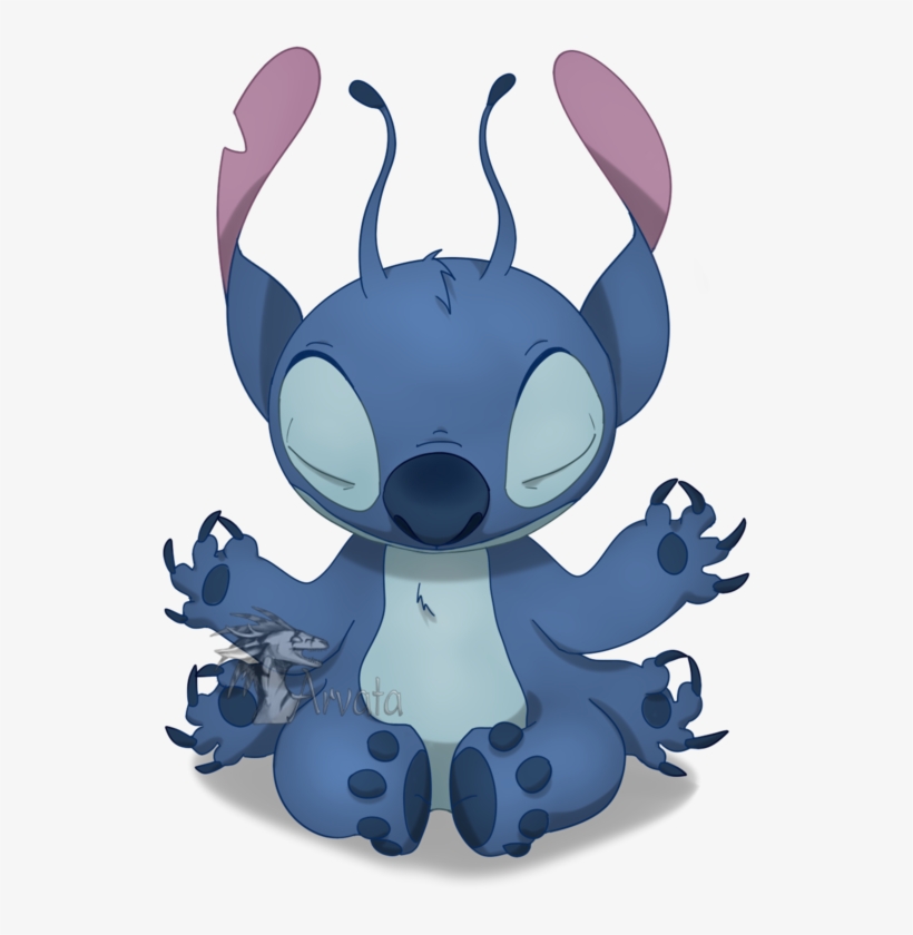 Meditation - Lilo And Stitch Meditating, transparent png