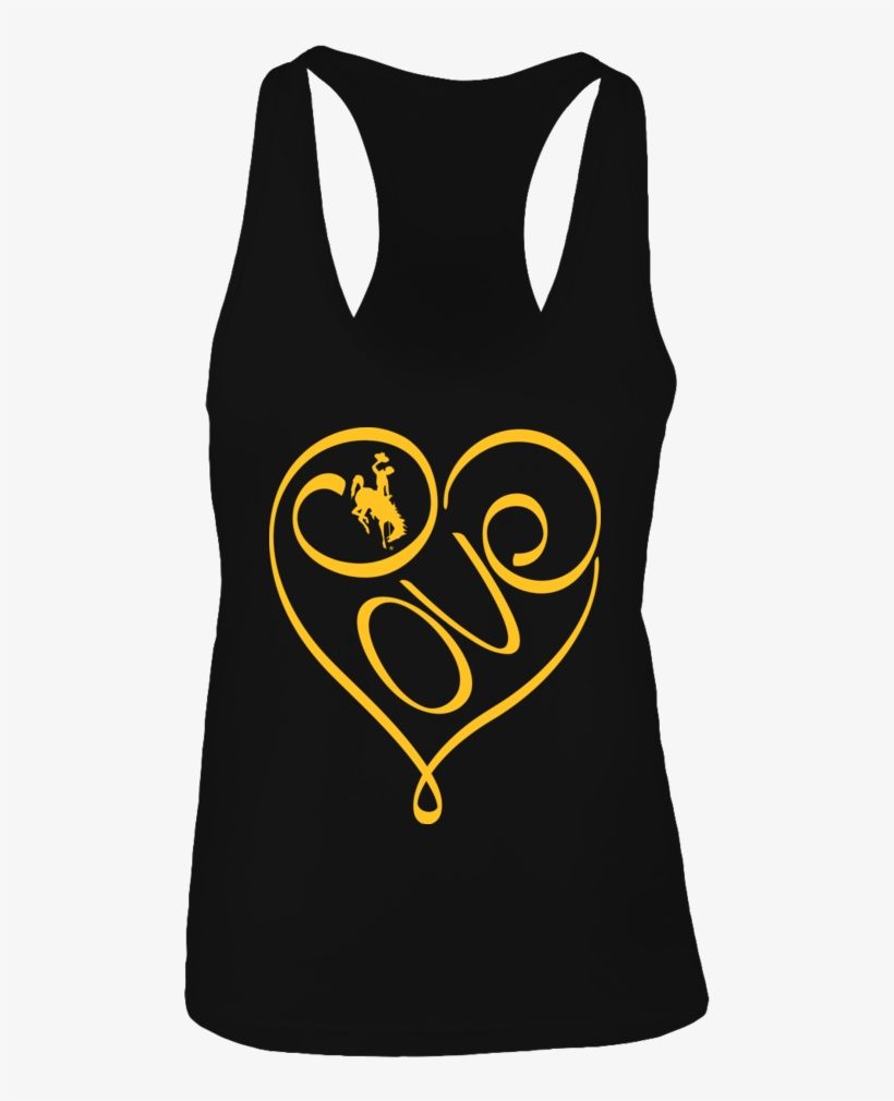 Love In Heart Shape Wyoming Cowboys Shirt - Texas Longhorns Alright Alright Alright, transparent png