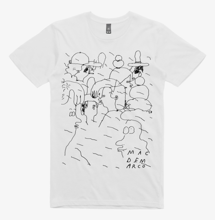 People Doodle / White T-shirt - T-shirt, transparent png