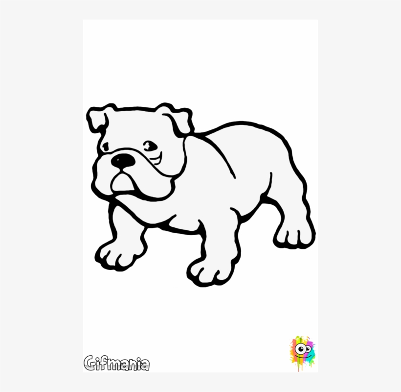 Drawing Bulldogs Gangster Png Black And White Download - Bulldog Colouring Pages, transparent png