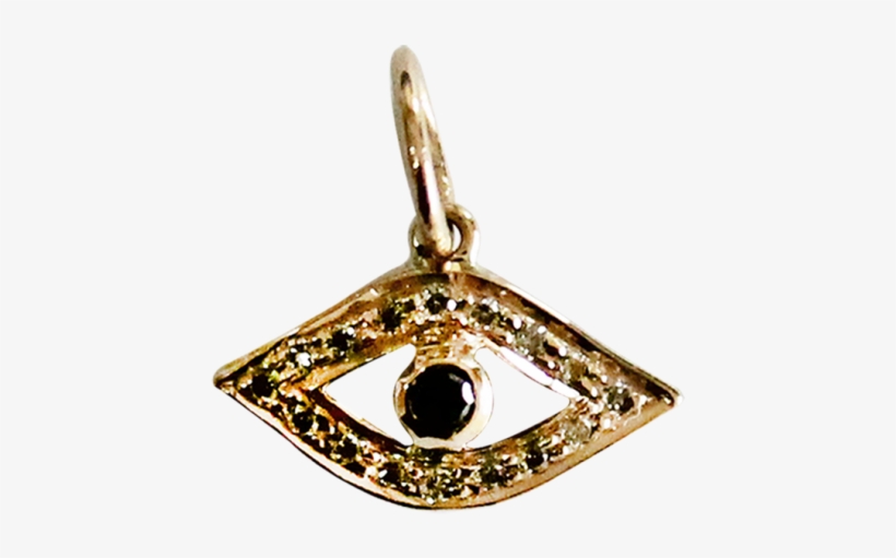 Evil Eye Gold Charm, transparent png