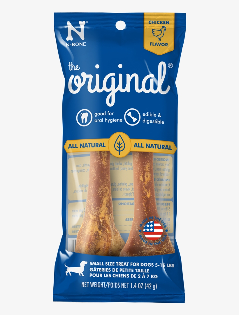 N-bone - Original - Chicken Flavor - 2 Pk - Small - N-bone The Original Chicken Dog Treat, Large- 1 Pack, transparent png