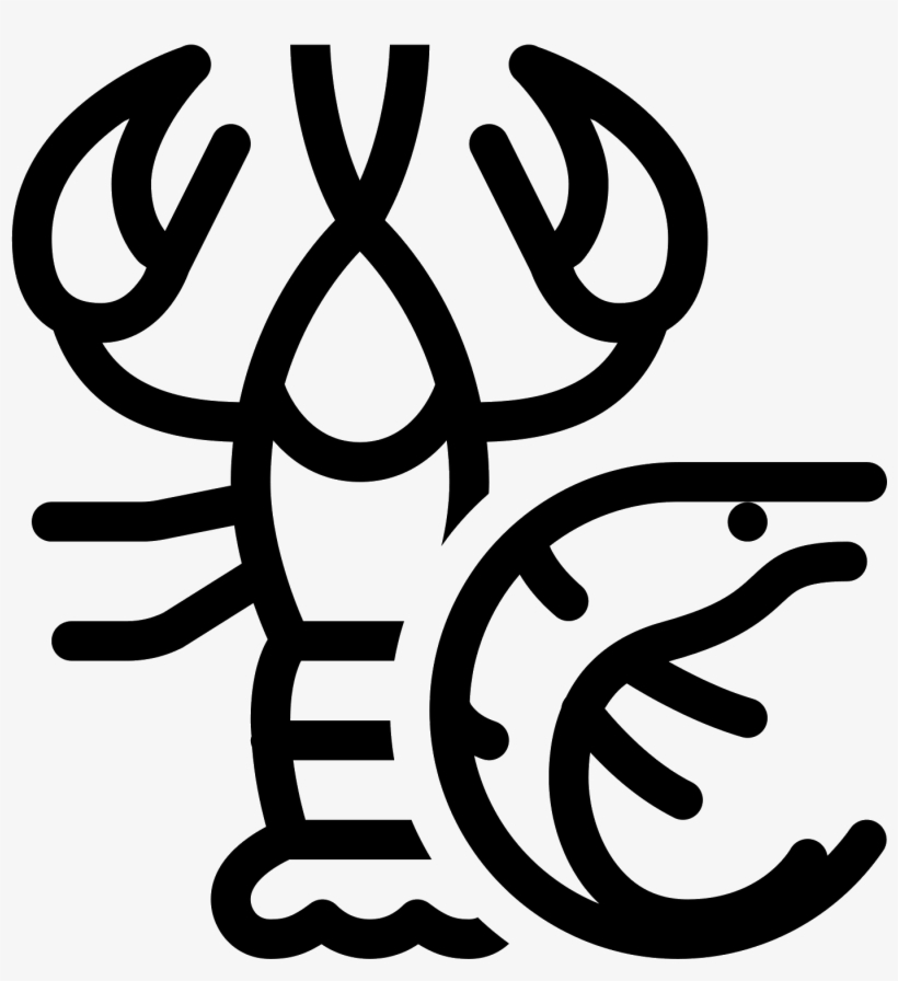 Shrimp And Lobster Icon - Shrimp, transparent png
