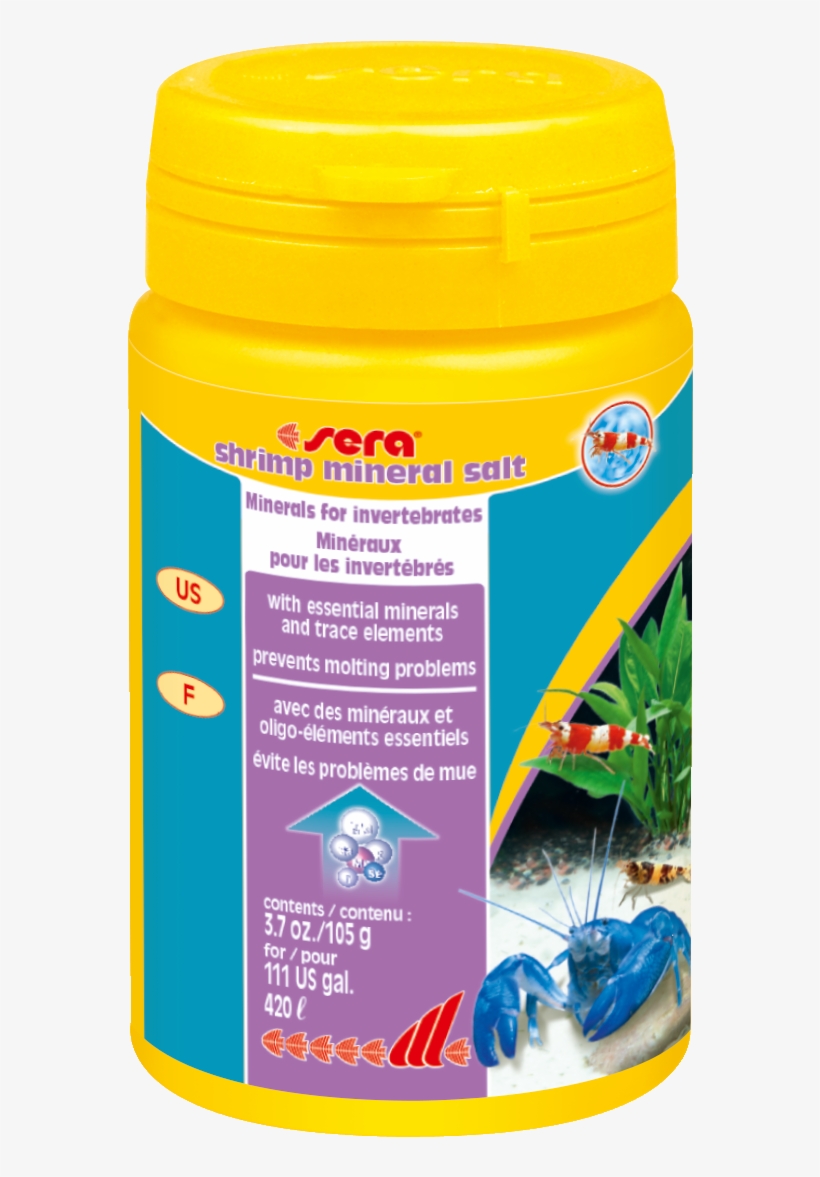 03398 Int Sera Shrimp Mineral Salt 105 G - Sera Mineral Salt - Mineral Conditioning Agent 105g, transparent png