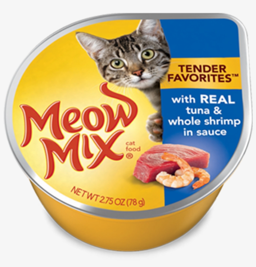 Tender Favorites® With Real Tuna & Whole Shrimp In - Meow Mix Wet Cat Food, transparent png