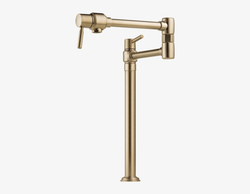 Brizo Euro Deck Mount Pot Filler In Luxe Gold - Brizo 62710lf-ss Traditional Deck Mount Pot Filler, transparent png