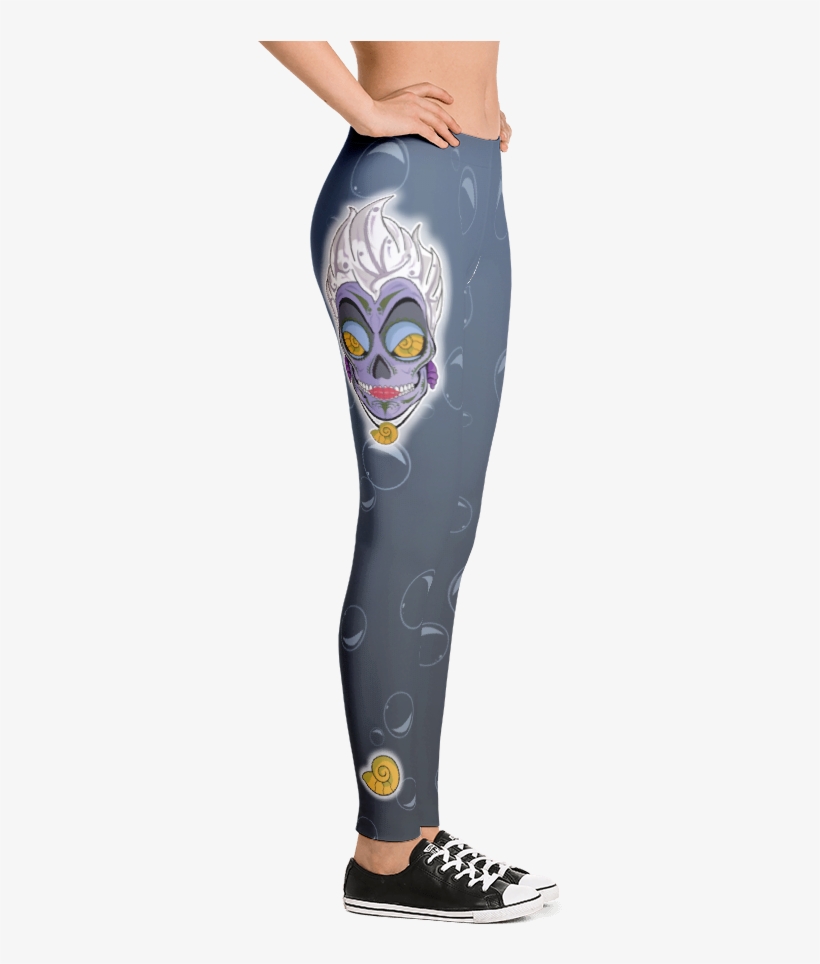 Ursula Sugar Skull Villain Leggings - Leggings, transparent png