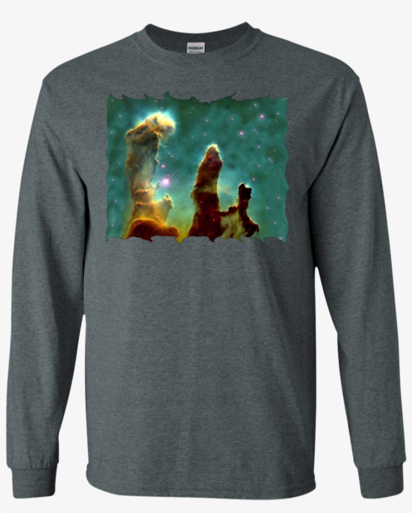 Nasa Pillars Of Creation Eagle Nebula Ls Shirt/hoodie/sweatshirt - Shirt, transparent png