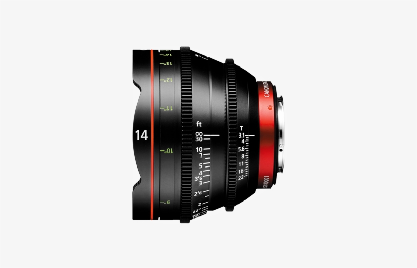 Canon Cn-e 14mm T3.1 L F Cinema Prime Lens (ef Mount), transparent png