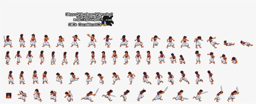 Snes Aladdin Png Clip Art Transparent - Aladdin Sega Genesis Sprite, transparent png